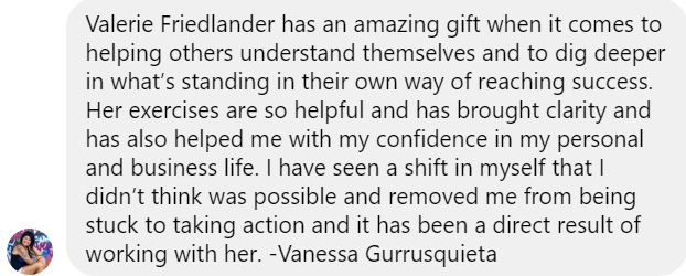 Vanessa Testimonial