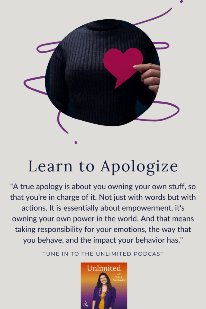 Learn to Apologize Pinterest Image