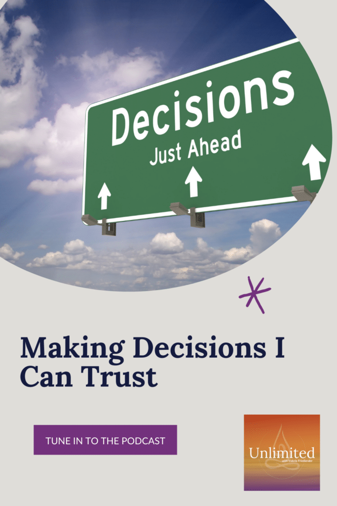 Making Decisions I Can Trust Pinterest image