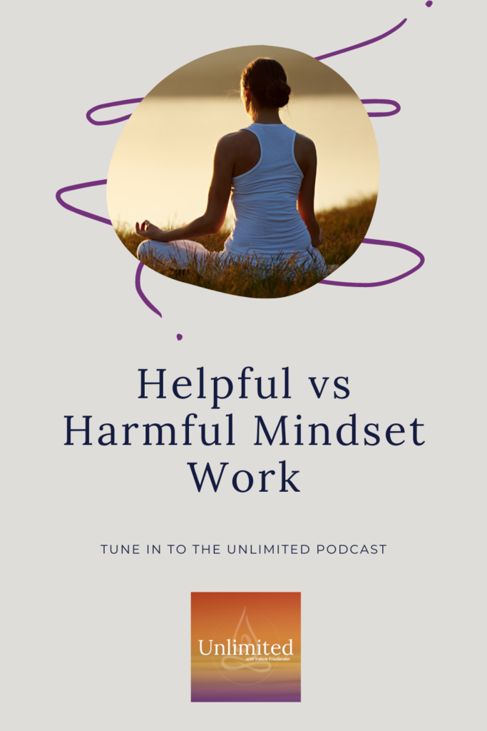 Helpful vs Harmful Mindset Work Pinterest image