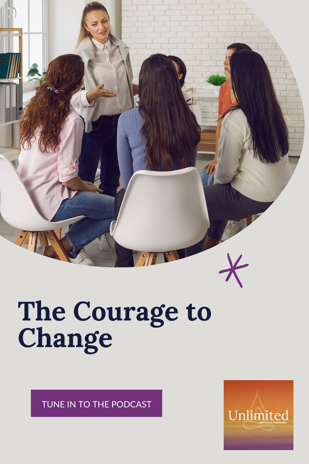 The Courage to Change Pinterest Image
