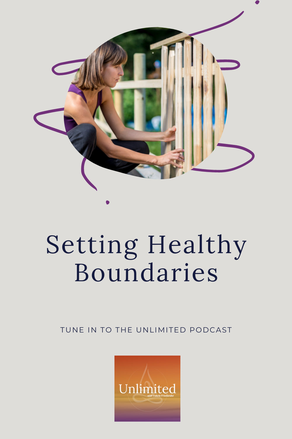 Setting Healthy Boundaries Pinterest image