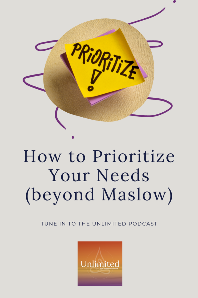 How to Prioritize Your Needs Pinterest image