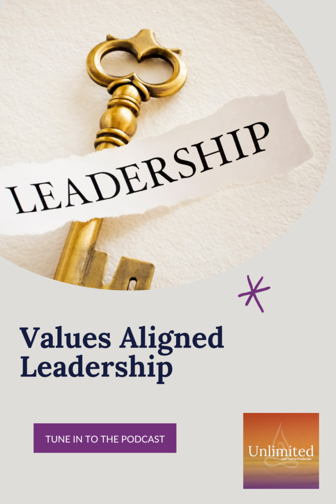 Values Aligned Leadership Pinterest Image