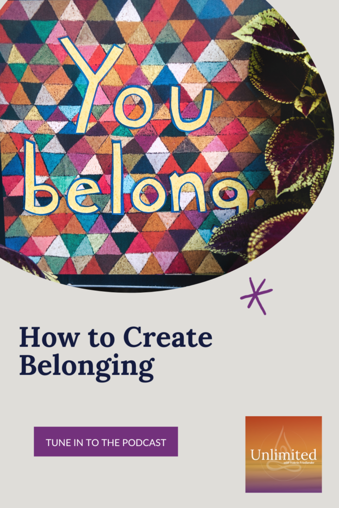 How To Create Belonging Pinterest image