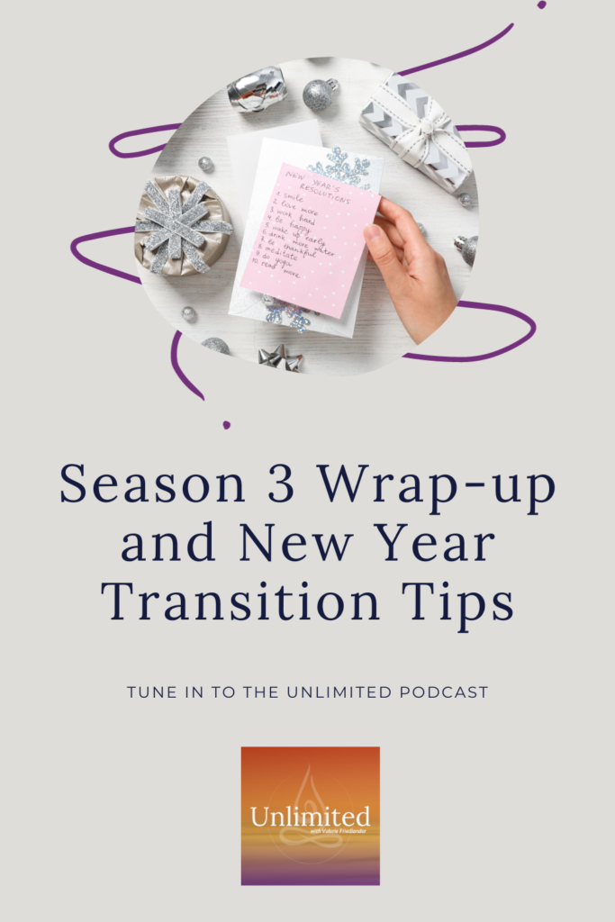Season 3 Wrap-up and New Year Transition Tips Pinterest Image