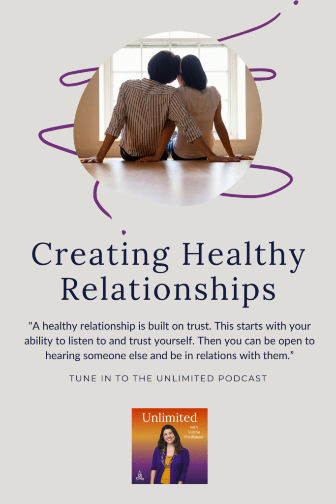 Creating Healthy Relationships Pinterest image