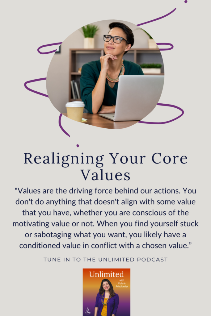 Realigning Your Core Values Pinterest Image 