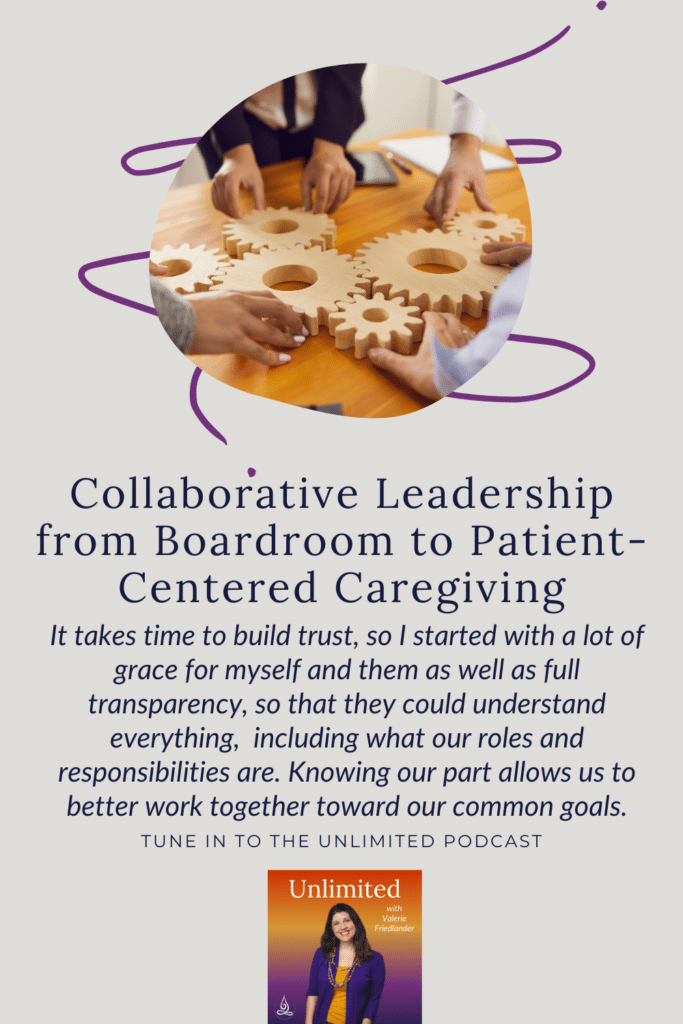 Collaborative Leadership from Boardroom to Patient-Centered Caregiving Pinterest Image