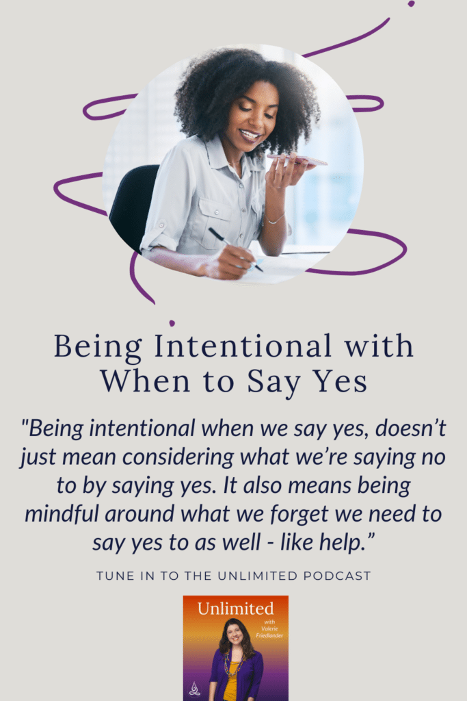 Being Intentional with When to Say Yes Pinterest Image