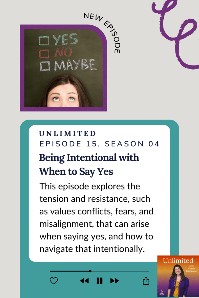 Being Intentional with When to Say Yes Pinterest Image